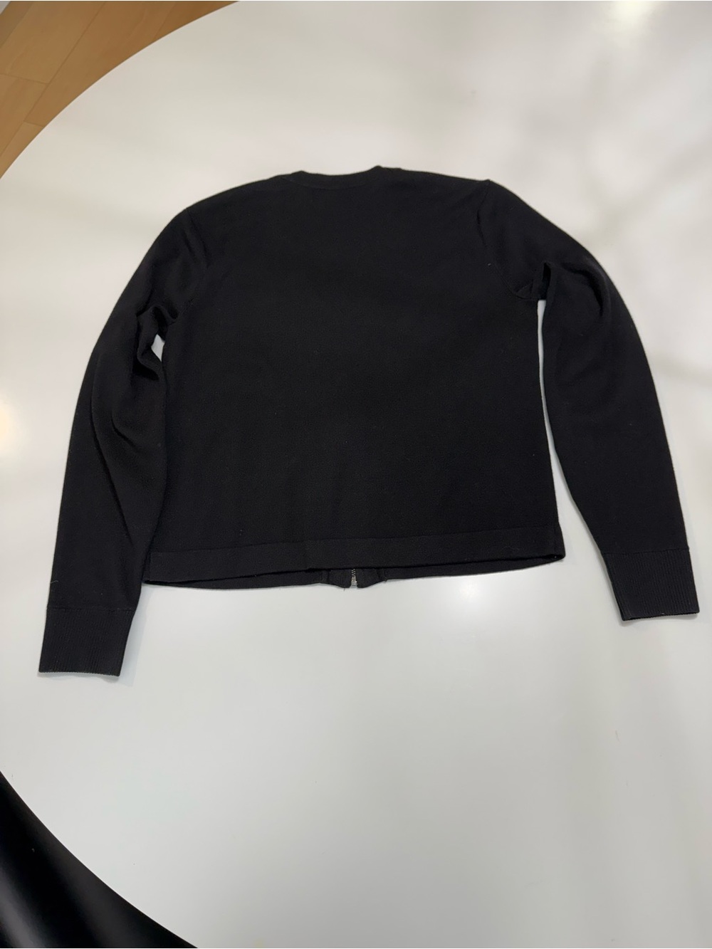 Karl Lagerfeld Black Zip Jacket with Logo-Trim Size XS - Picture 7 of 8